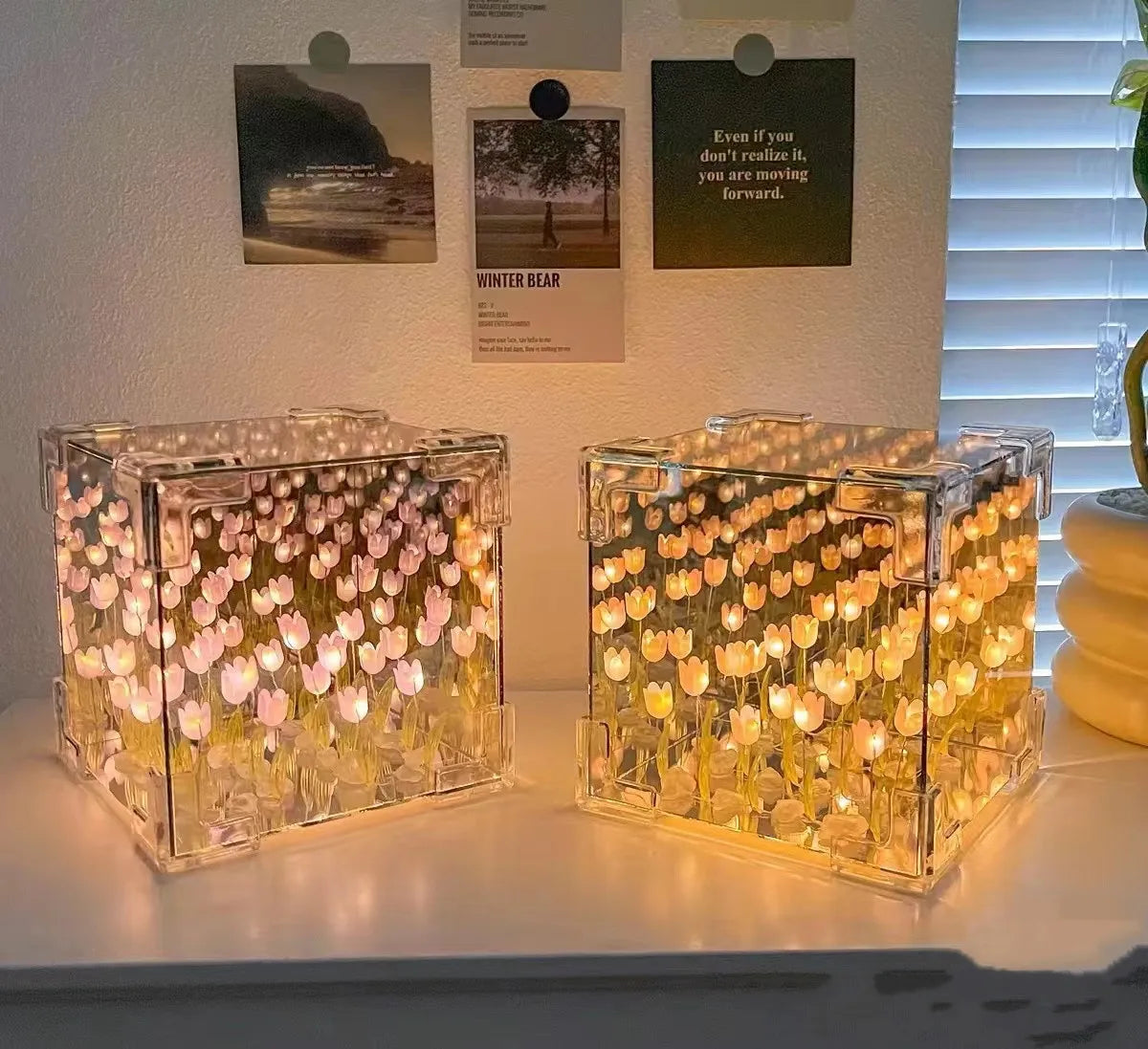 DIY Tulip LED Cube Night Light